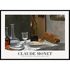 Gallerix Poster Still Life With Bottle And Wine 1863 By Claude Monet 21x30 5517-21x30