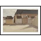 Gallerix Poster Studie Van Een Dorpspleintje Met Gebouwen By Antoon Derkinderen 5063-21x30G