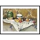 Gallerix Poster Still Life With Jar Cup And Apples By Paul Cézanne 5224-21x30G