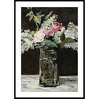 Gallerix Poster Vase Of White Lilacs And Roses By Edouard Manet 30x40 5118-30x40
