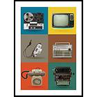 Gallerix Poster Vintage Colorful Tech 50x70 5250-50x70
