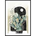 Gallerix Poster Watercolor Cactus Plant 30x40 4670-30x40