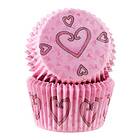 Cacas Muffinsform Hjärtan 50-pack Rosa