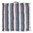 Broste Copenhagen Ava Sittdyna Randig 50x50x6 cm Blårandig