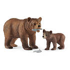 Schleich 42473 Grizzlybjörnar Mother With Cub