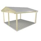 Landskap Uterumsstomme Glimma B 4153 x D 4380mm med Mittstolpe 60849606