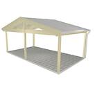 Landskap Uterumsstomme Glimma B 6245 x D 3580mm med Mittstolpe 60849644