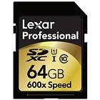 Lexar Professional SDXC Class 10 UHS-I U1 600x 64GB
