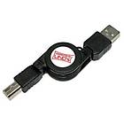 Lindy USB A - USB B (Retractable) 2.0 0.8m