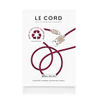 Le Cord Plum iPhone Lightning cable · 2 meter Made of recycled fishing nets