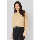 NA-KD Folded Sleeve Round Neck Knitted Sweater (Naisten)