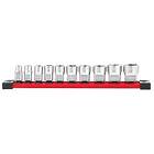 Milwaukee 4932492508 Hylssats 3/8", 10 delar Imperialisk