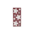 Horredsmattan Plastmatta Flower 70x50 Vändbar PVC Röd 11402-A050