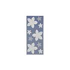 Horredsmattan Plastmatta Flower 150x150 Vändbar PVC Blå 11403-D150