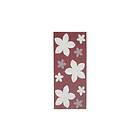 Horredsmattan Plastmatta Flower 150x150 Vändbar PVC Röd 11402-D150