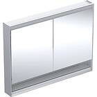 Geberit ONE 505.835.00.1 Spegelskåp 120 cm, 2 dörrar, med nisch Aluminium