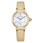 Citizen Eco-Drive Ladies May bells gold Apple leather EM1073-18D