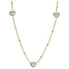 Fossil Sutton Classic Valentine Gold-Tone Stainless Steel Heart halsband JF03942710