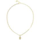 Guess Love me tender guldfärgat pave hjärthalsband JUBN03249JWYGT/U