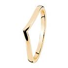 Kohinoor Tia slät chevron ring i guld 013-405-180