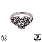 Northern Viking Jewelry Heart Wolf ring NVJ-H-SO018-180