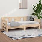 vidaXL Bäddsoffa massiv furu 2x(90x200) cm 820292