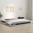 vidaXL Sängynrunko svart 160x200 cm massiv furu 823438