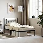 vidaXL Bed Frame med huvudgavel metall svart 100x190 cm 353531