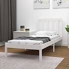 vidaXL Bed Frame vit massiv furu 90x190 cm för enkelsäng 3105102