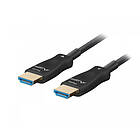 Lanberg HDMI 2.1 Kabel Optisk Svart 8k 48Gbps 100m