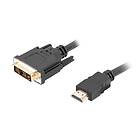 Lanberg HDMI till DVI-D Single Link Kabel (1.8 Meter)