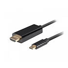 Lanberg USB-C till HDMI Kabel 4k 60Hz Svart 3m