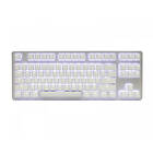 Tai-Hao PBT Doubleshot Shine-through 114-Key Keycap Set Orchid White