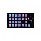 Tai-Hao 23-key Gummi Keycap-set Backlit Mark II Pink & Blue Camo