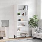 vidaXL Högskåp vit 69,5x32,5x180 cm konstruerat trä 3189581