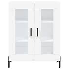 vidaXL Högskåp vit 69.5x34x180 cm konstruerat trä 3195739