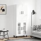 vidaXL Högskåp vit 69,5x34x180 cm konstruerat trä 3195755