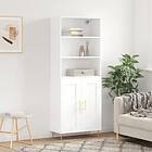 vidaXL Högskåp vit 69,5x34x180 cm konstruerat trä 3189941