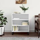 vidaXL Förvaringshylla vit högglans 57x35x70 cm konstruerat trä 827142