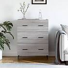 vidaXL Skänk grå sonoma 69,5x34x90 cm konstruerat trä 827874