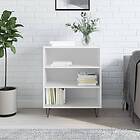 vidaXL Förvaringshylla vit högglans 57x35x70 cm konstruerat trä 827134