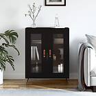 vidaXL Skåp svart 69,5x34x90 cm konstruerat trä 827757
