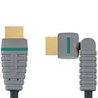 Bandridge HDMI - HDMI High Speed with Ethernet (swivel) 1m