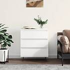 vidaXL Byrå vit 60x35x70 cm konstruerat trä 827180