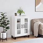 vidaXL Skänk vit högglans 69.5x34x90 cm konstruerat trä 827814