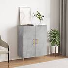 vidaXL Skänk betonggrå 69,5x34x90 cm konstruerat trä 827712