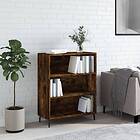 vidaXL Bokhylla rökfärgad ek 69,5x32,5x90 cm konstruerat trä 828385