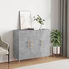 vidaXL Byrå betonggrå 90x34x80 cm konstruerat trä 828096