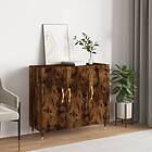 vidaXL Byrå rökfärgad ek 90x34x80 cm konstruerat trä 828089