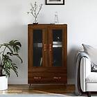 vidaXL Högskåp brun ek 69.5x31x115 cm konstruerat trä 828275